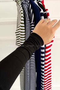 Lamelif Yarım Balıkçı Yaka Düz Renk Body Siyah Renk