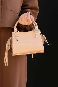 Soft Brown Buckle Skin Hand Bag Bag