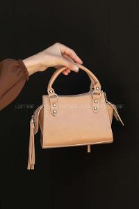 Soft Brown Buckle Skin Hand Bag Bag