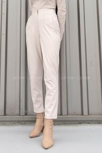 Stone Cotton Fabric High Waist Comfortable Pants