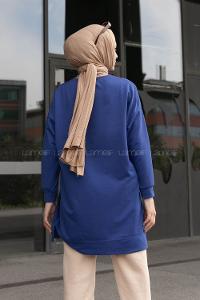 Saxe Crew Neck Cotton Unprinted Tunic