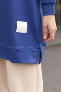 Saxe Crew Neck Cotton Unprinted Tunic