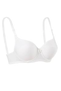 White Cotton Fabric Underwire Support Bralet