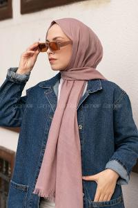 Soft Powder Cotton Fabric Straight Shawl