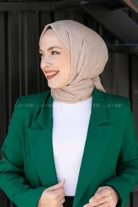 Lamelif Bambu Şal Koyu Taş