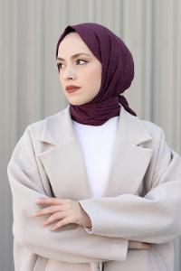 Sour Cherry Cotton Fabric Straight Shawl