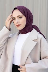 Sour Cherry Cotton Fabric Straight Shawl