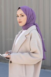 Lilac Cotton Fabric Viscose Fabric Straight Shawl