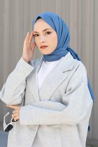 Anatolian Black Cotton Fabric Viscose Fabric Straight Shawl