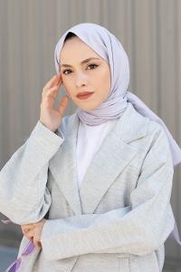 Silver Cotton Fabric Viscose Fabric Straight Shawl