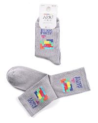 Modalamelif Block Party Çorap Gri