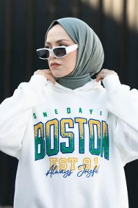 Lamelif Koyu Çagla  Yeşili Penye Şal