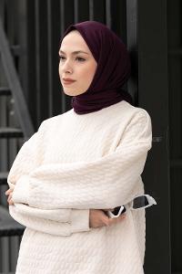 Lamelif Acı Mor Penye Şal