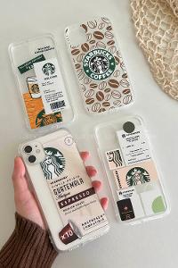 Lamelif ıPhone 11 Espresso Baskılı Şeffaf Telefon Kılıfı