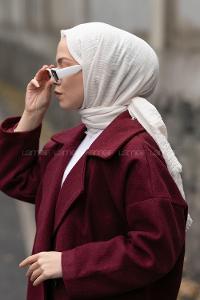 Lamelif Bürümcük Şal Vanilya