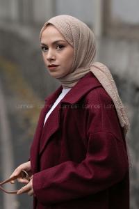 Lamelif Koyu Taş Bürümcük Şal