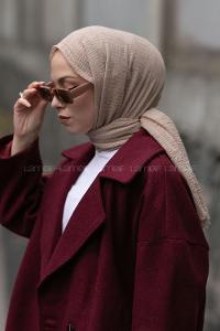 Lamelif Koyu Taş Bürümcük Şal