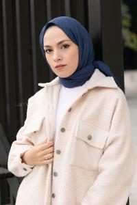 Lamelif Parlement Mavi Bürümcük Şal