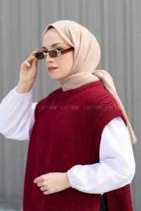 Lamelif Bürümcük Şal Naturel Bej