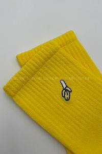 Lamelif Muz Desenli Soket Çorap