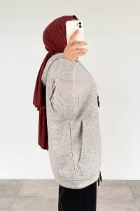 Modalamelif Gri Berendıne Z Üç İplik Sweat