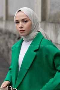 Lamelif Krem Rengi Keten Şal