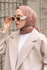 Lamelif Şeftali Keten Şal