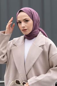 Lamelif  Leylak Keten Şal