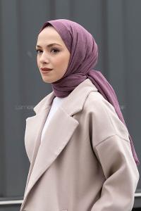 Lamelif  Leylak Keten Şal