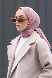 Lamelif Kırçıllı Pudra Keten Şal