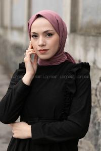 Lamelif Gül Kurusu İnce Keten Şal