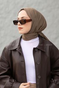 Lamelif Küf Yeşili İnce Keten Şal