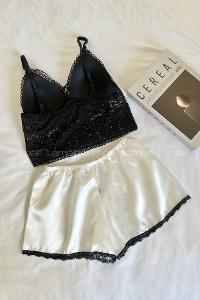 Lamelif Dantelli Bralet Takım Desteksiz