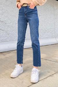 Lamelif Fit Jean Koyu Mavi