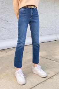 Lamelif Fit Jean Koyu Mavi