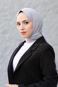 Gray Cotton Fabric Viscose Fabric Striped Straight Shawl