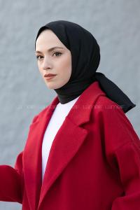 Black Cotton Fabric Viscose Fabric Striped Straight Shawl