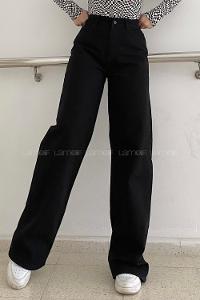 Black Denim High Waist Denim Pants