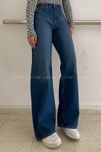 Blue-1 Denim High Waist Denim Pants