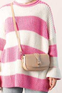 Mink Buckle Skin Hand Bag Bag