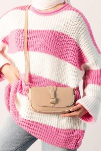 Mink Buckle Skin Hand Bag Bag