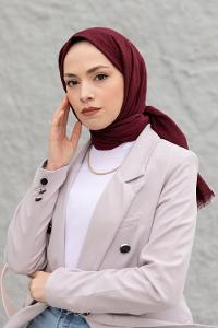 Lamelif Bambu Şal Acı Bordo