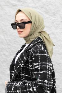 Leave Of Daphne Cotton Fabric Straight Shawl