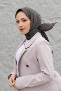 Ecru Cotton Fabric Straight Shawl