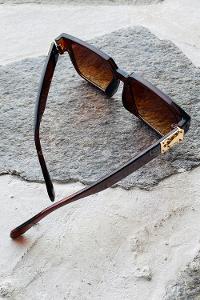 Lamelif Piar Kahverengi Gold Detaylı Güneş Gözlüğü