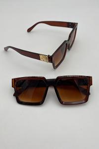 Lamelif Piar Kahverengi Gold Detaylı Güneş Gözlüğü