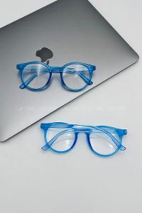 Lamelif Ayris -Mavi Çerçeve Şeffaf Cam- Güneş Gözlüğü