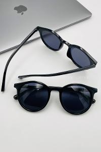 Lamelif Ayris -Siyah Çerçeve Siyah Cam- Güneş Gözlüğü