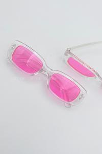 Lamelif Şeffaf Çerçeve Pembe Lua Güneş Gözlüğü