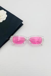 Lamelif Şeffaf Çerçeve Pembe Lua Güneş Gözlüğü